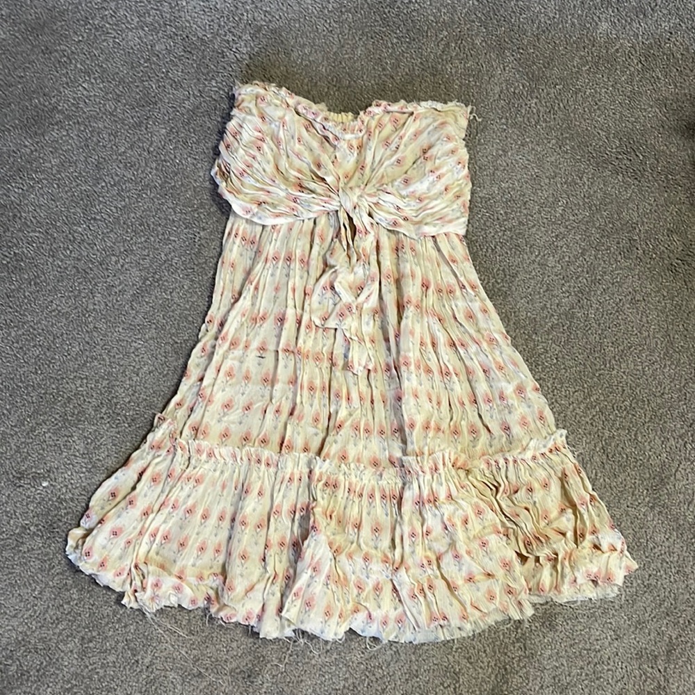 Strapless Free People dress